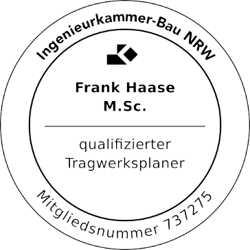 Ingenieurkammer-Bau NRW, Frank Haase, qualifizierter Tragwerksplaner Mitgliedern. 737275